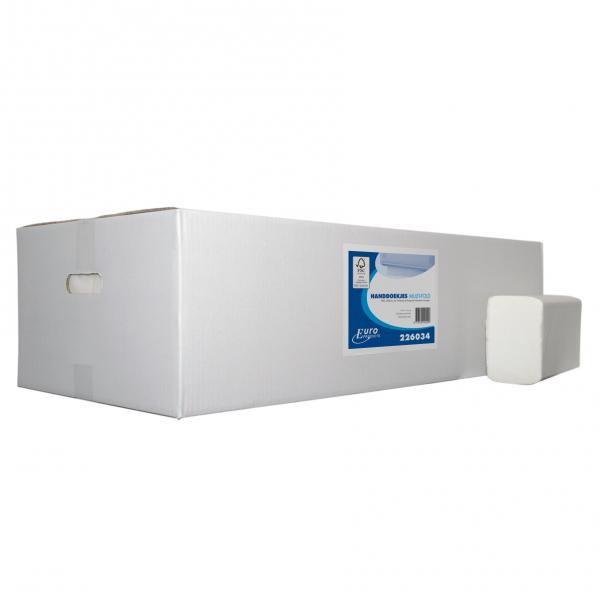 Vouwhanddoek papier 32x20,6 cm multifold europroducts<br><span class='title2'>100% cellulose handdoek</span>