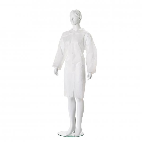 Bezoekersjas <br><span class='title2'>met klittebandsluiting</span>