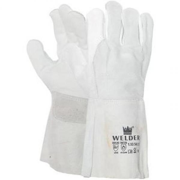 Lashandschoen schaapsleder 53-740 met kap 15 cm