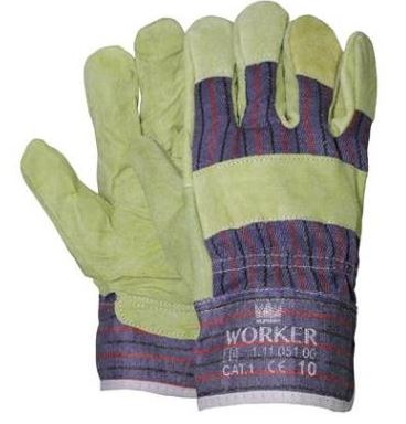 Rundsplitleder handschoen<br><span class='title2'>Amerikaantje</span>