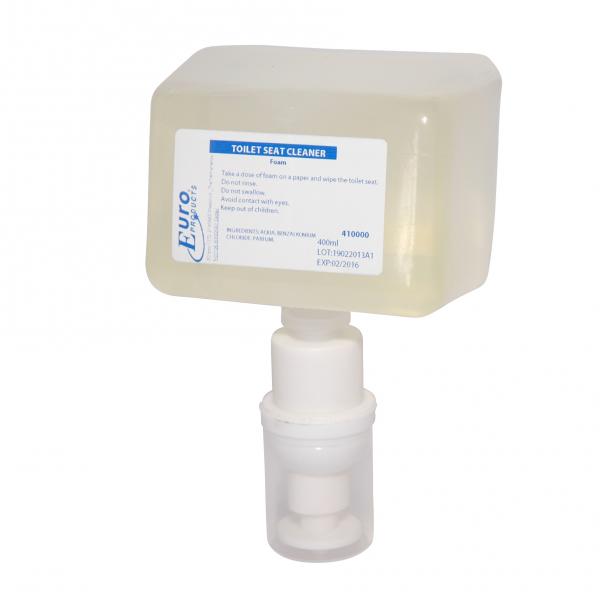 Toilet seat cleaner foam